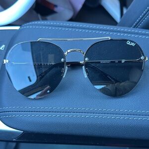 Quay Gold and Black Sunglasses
